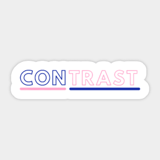 Contrast Sticker